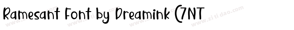 Ramesant Font by Dreamink (7NTypes)字体转换